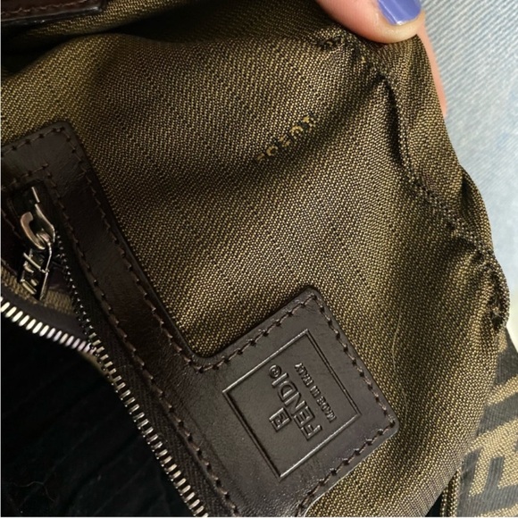 Vintage Fendi Mini Baguette Zucca Shoulder Bag - Picture 6 of 16